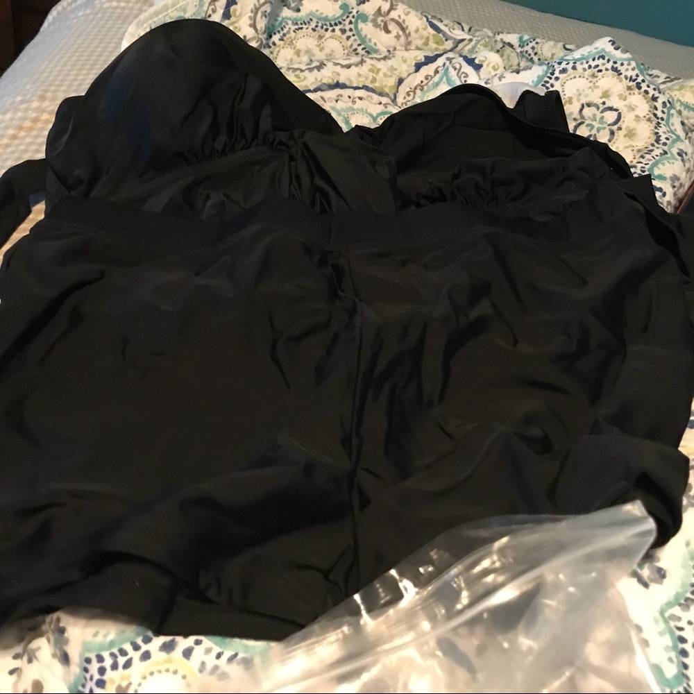 Brand New Black 2 piece bathing suit